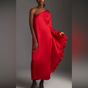 NWT Authentic Hutch One Shoulder Ruffled Dress Caftan maxi from Anthropologie.